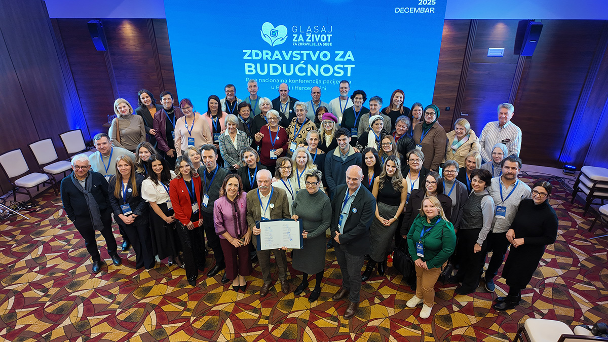 Pacijenti ujedinjeni u jedan glas: Sarajevska deklaracija postavlja temelje zajedničkih standarda i održivih rješenja