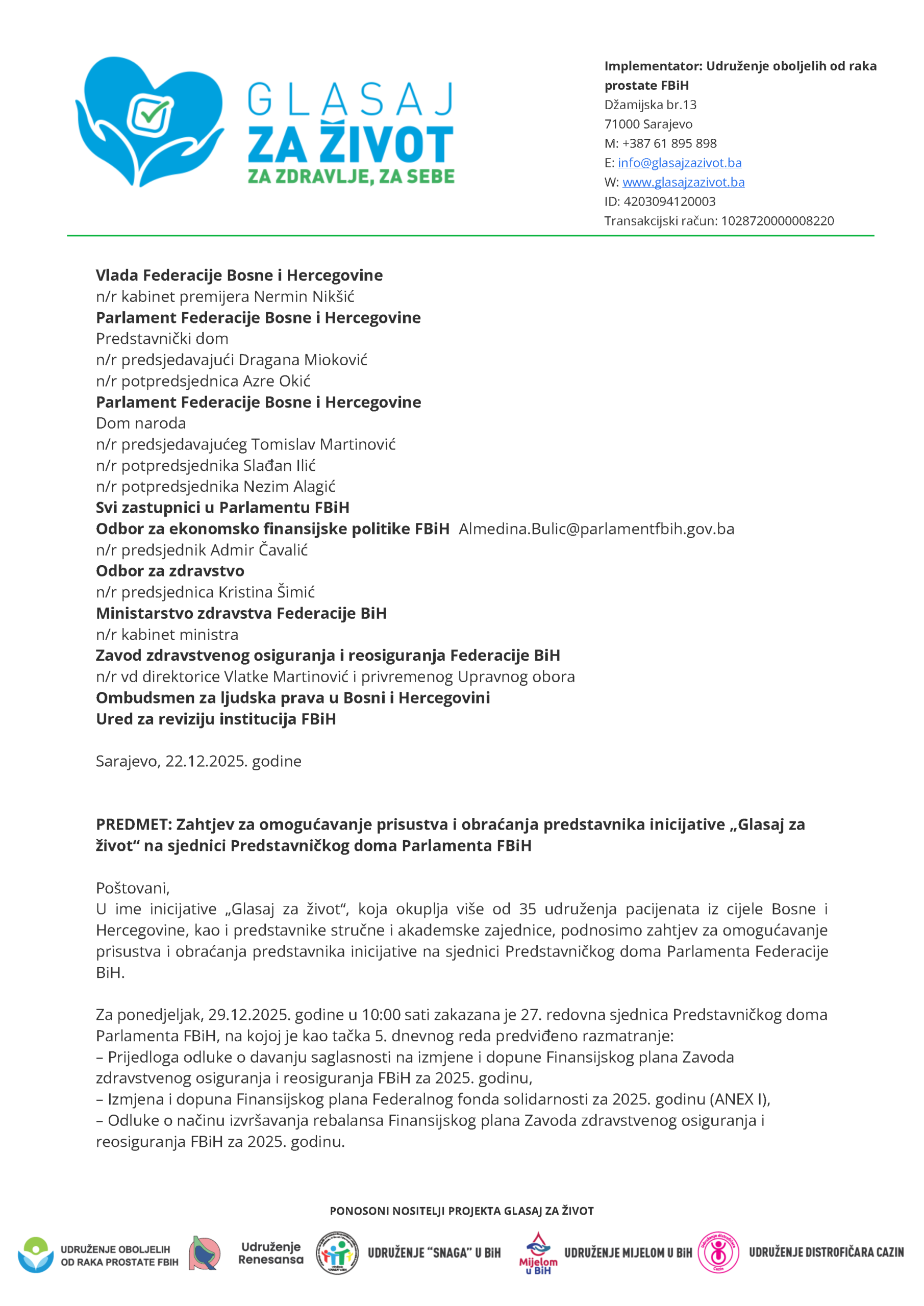 Pacijenti traže riječ – prije nego što se odlučuje o njihovim životima.