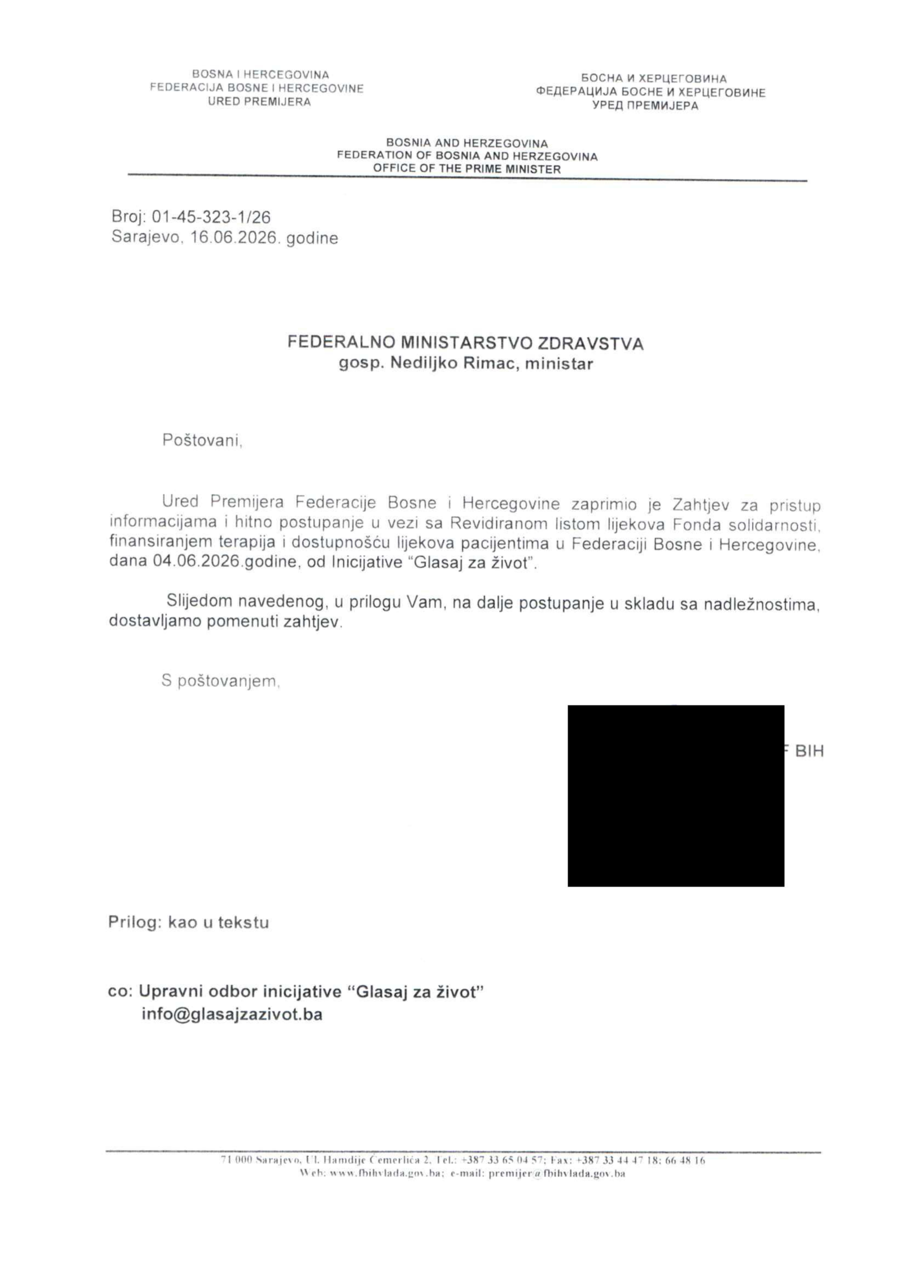 📢 Od Vlade Federacije BiH tražili smo odgovore – pacijenti ih i dalje čekaju